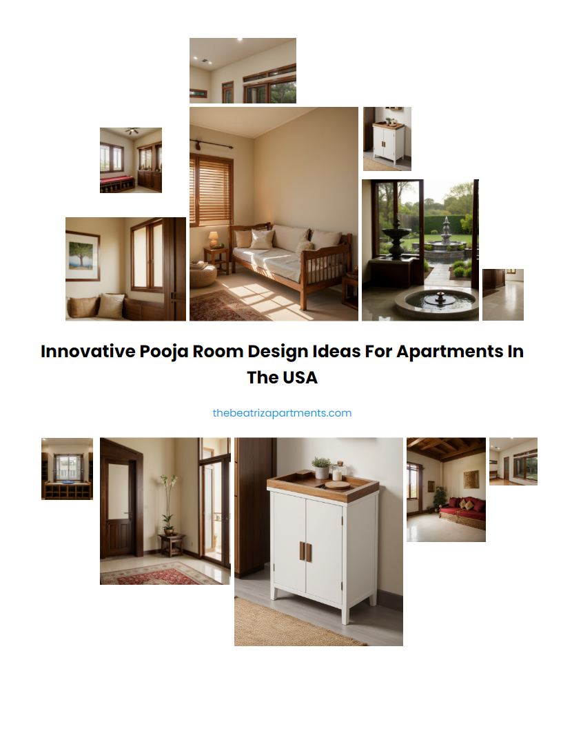 Innovative Pooja Room Design Ideas for Apartments in the USA