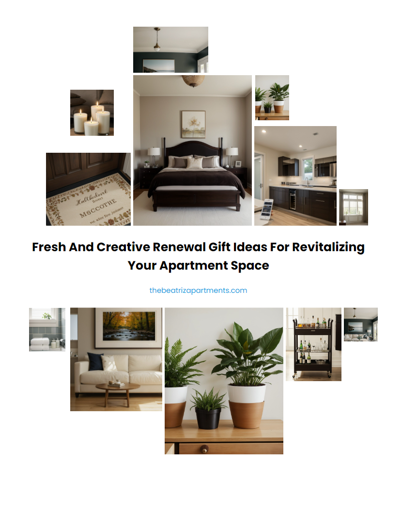 Fresh and Creative Renewal Gift Ideas for Revitalizing Your Apartment Space