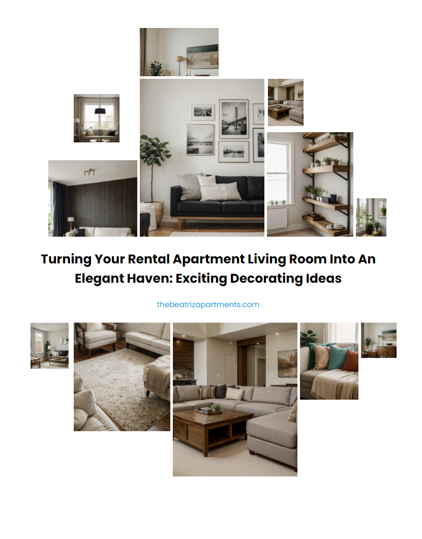 Turning Your Rental Apartment Living Room into an Elegant Haven: Exciting Decorating Ideas