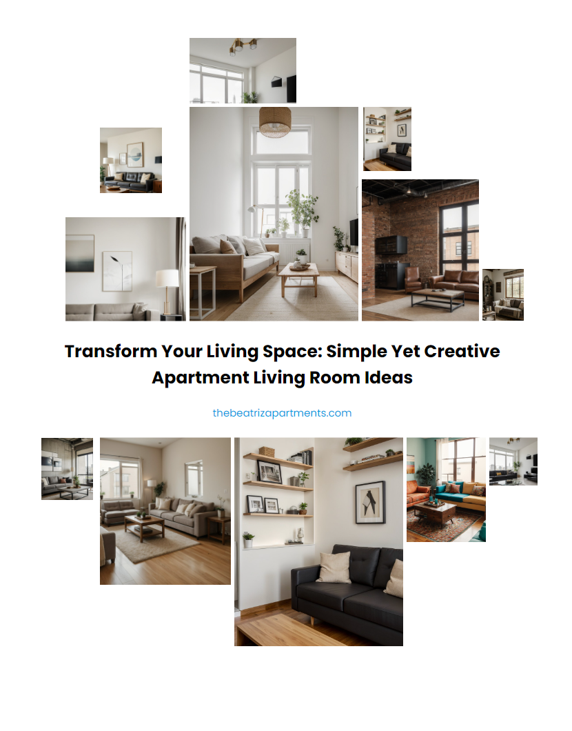 Transform Your Living Space: Simple yet Creative Apartment Living Room Ideas