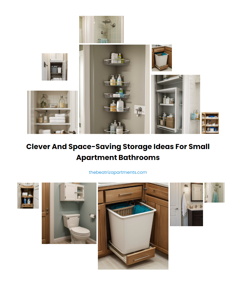 Clever and Space-Saving Storage Ideas for Small Apartment Bathrooms