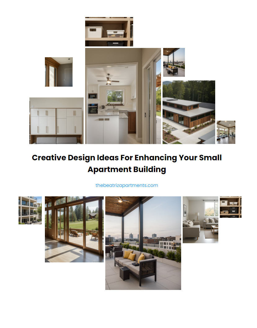 Creative Design Ideas for Enhancing Your Small Apartment Building