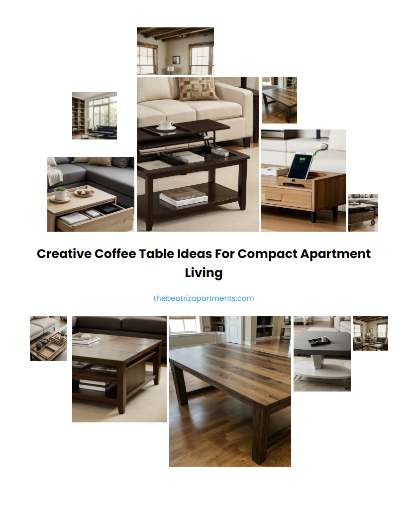 Creative Coffee Table Ideas for Compact Apartment Living