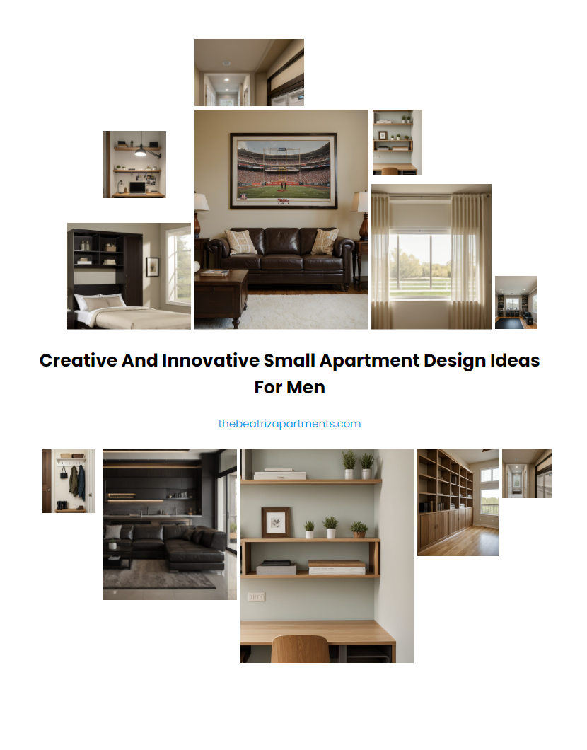Creative and Innovative Small Apartment Design Ideas for Men