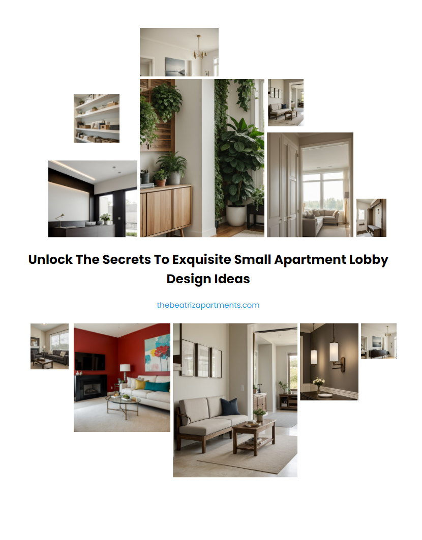 Unlock the Secrets to Exquisite Small Apartment Lobby Design Ideas