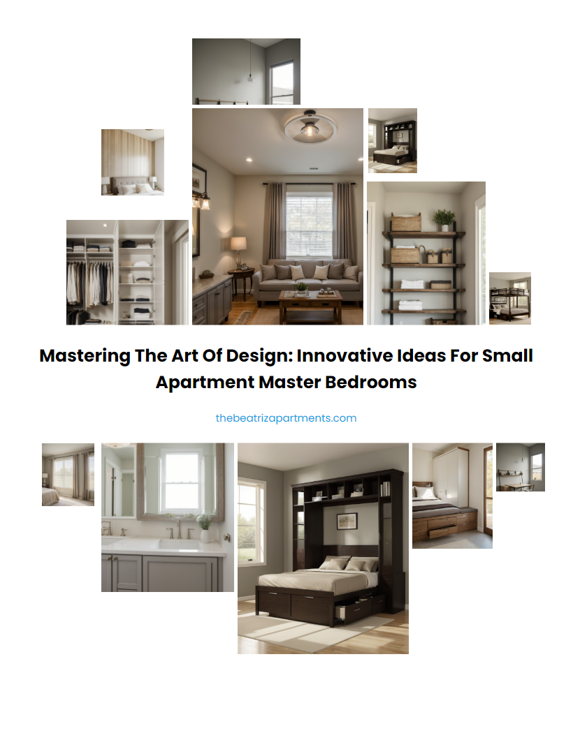 Mastering the Art of Design: Innovative Ideas for Small Apartment Master Bedrooms