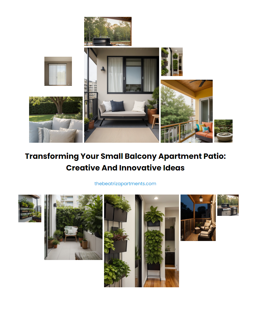 Transforming Your Small Balcony Apartment Patio: Creative and Innovative Ideas