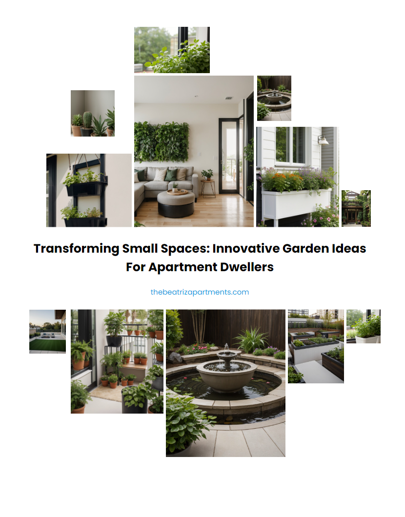 Transforming Small Spaces: Innovative Garden Ideas for Apartment Dwellers