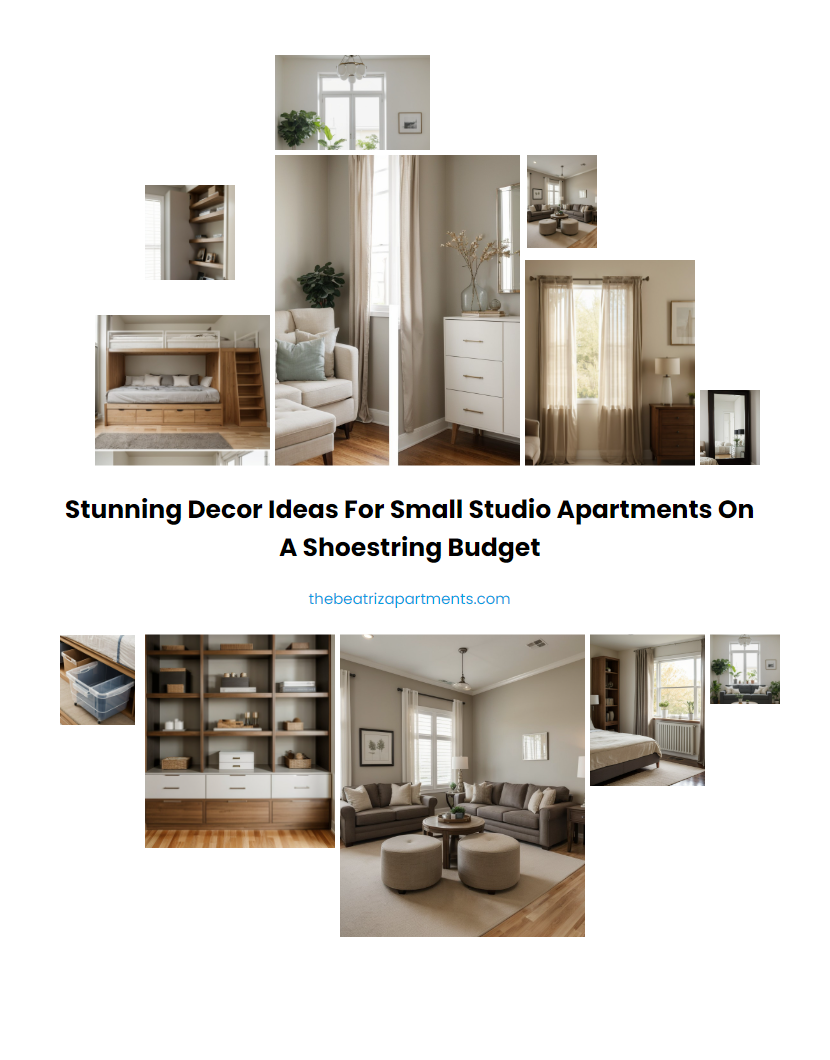 Stunning Decor Ideas for Small Studio Apartments on a Shoestring Budget