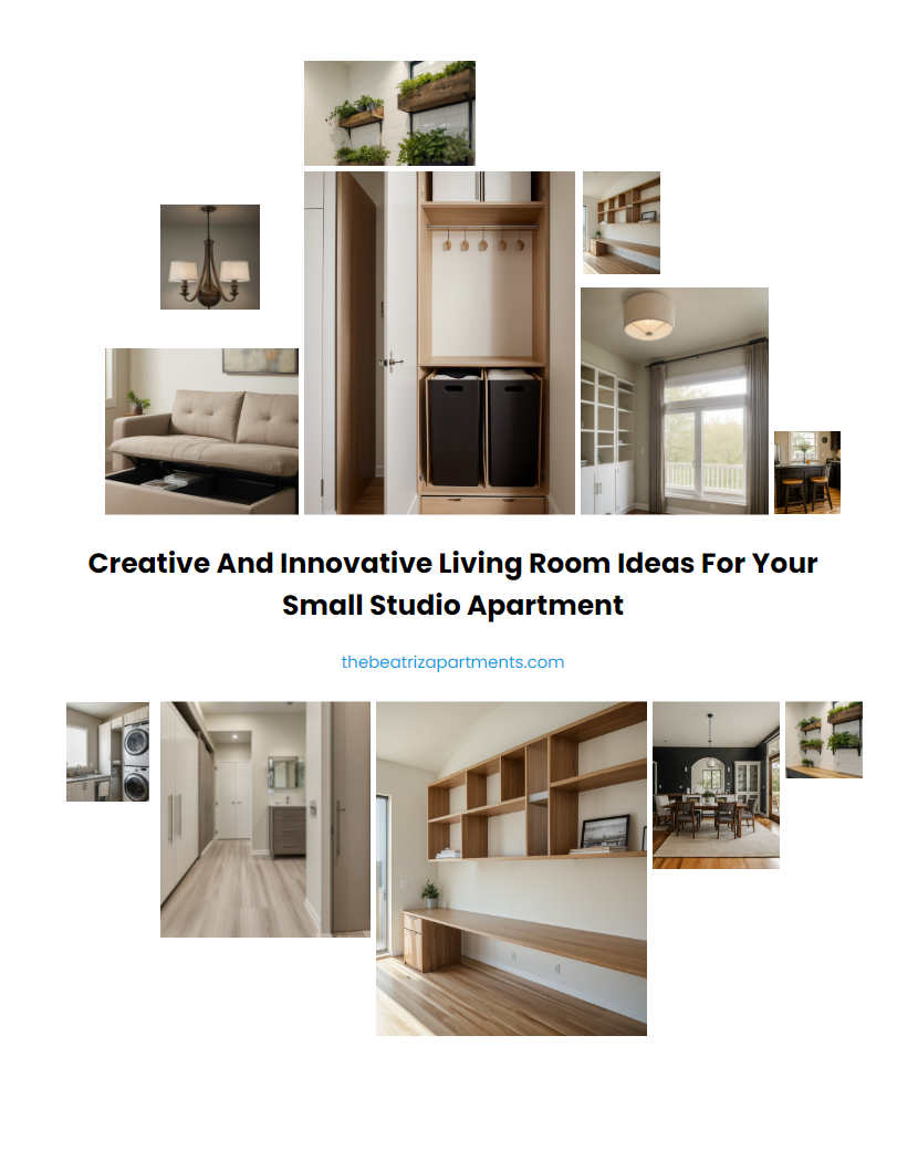 Creative and Innovative Living Room Ideas for Your Small Studio Apartment
