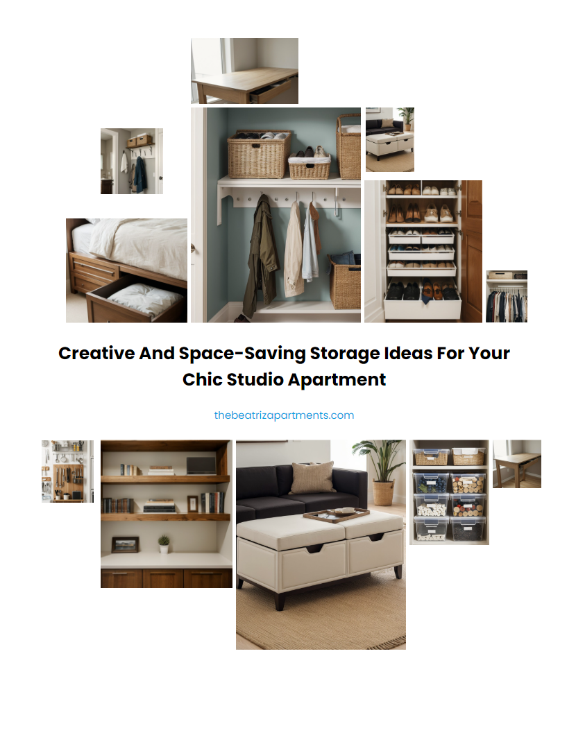 Creative and Space-Saving Storage Ideas for Your Chic Studio Apartment