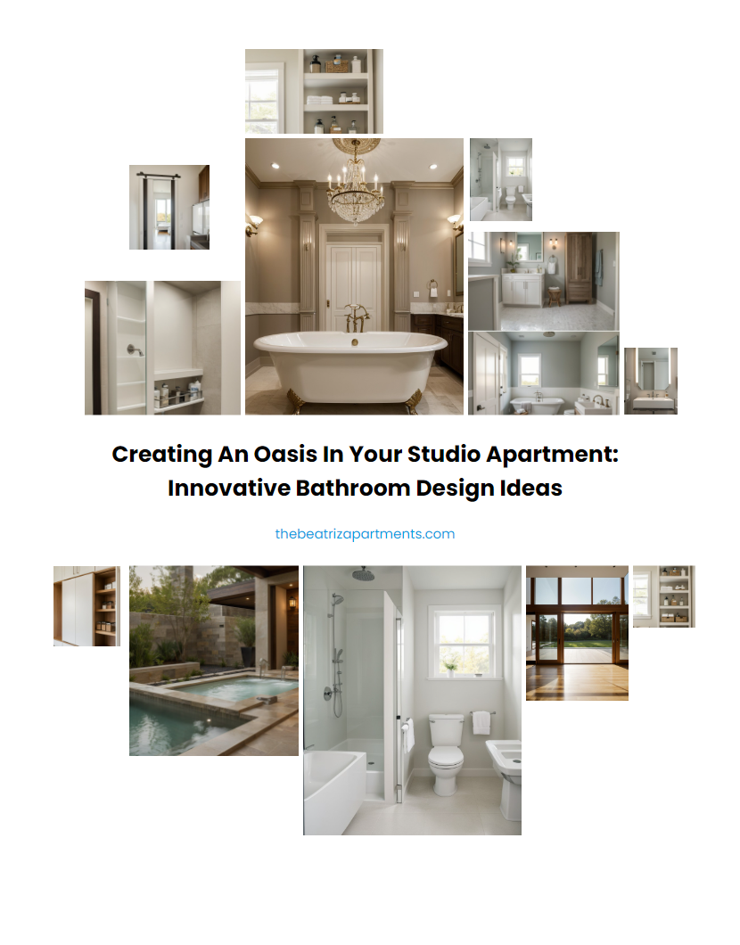 Creating an Oasis in Your Studio Apartment: Innovative Bathroom Design Ideas