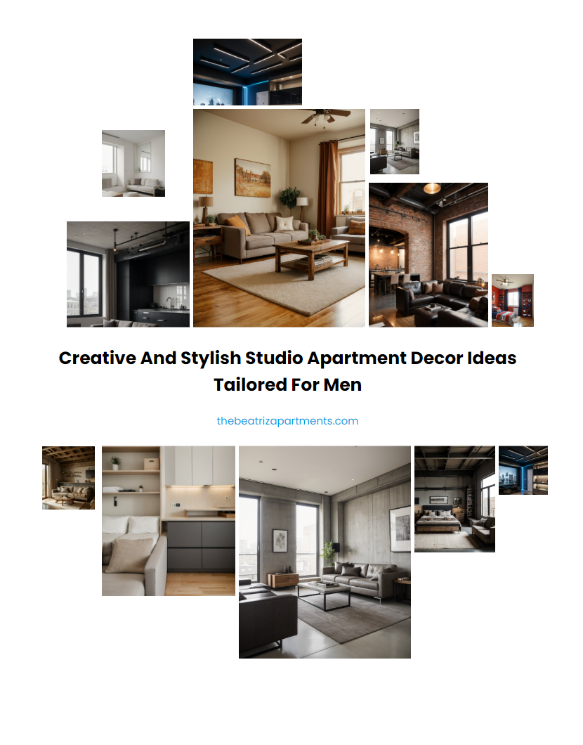 Creative and Stylish Studio Apartment Decor Ideas Tailored for Men