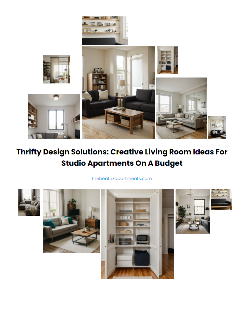 Thrifty Design Solutions: Creative Living Room Ideas for Studio Apartments on a Budget