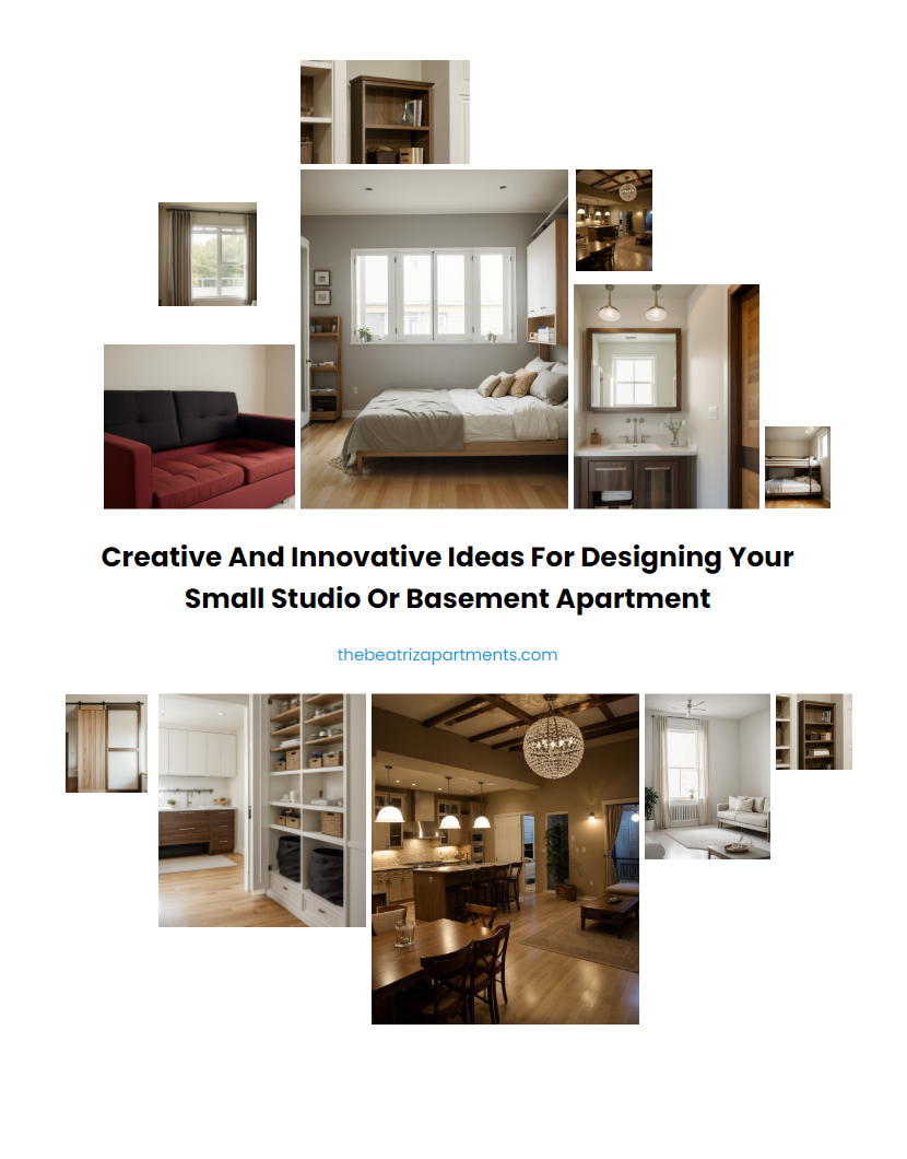Creative and Innovative Ideas for Designing Your Small Studio or Basement Apartment