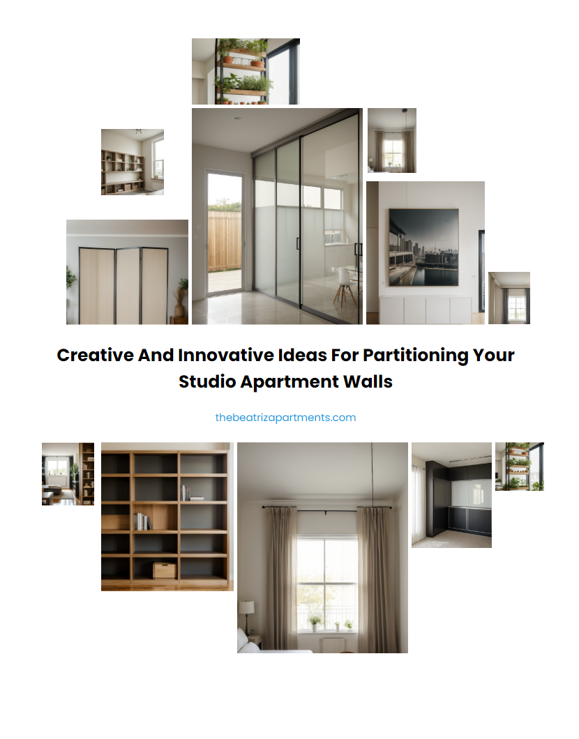 Creative and Innovative Ideas for Partitioning Your Studio Apartment Walls