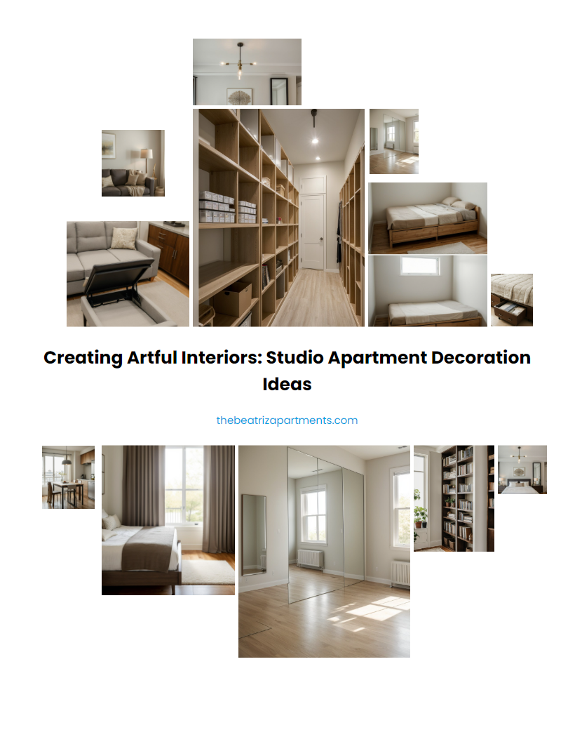Creating Artful Interiors: Studio Apartment Decoration Ideas