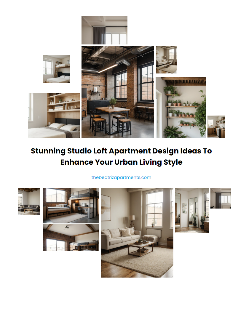 Stunning Studio Loft Apartment Design Ideas to Enhance Your Urban Living Style