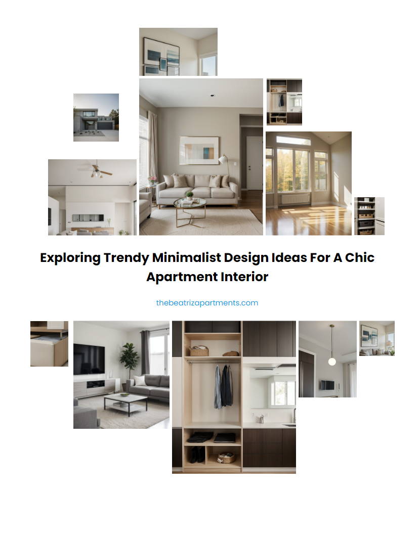 Exploring Trendy Minimalist Design Ideas for a Chic Apartment Interior