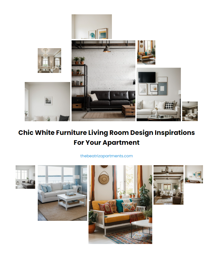 Chic White Furniture Living Room Design Inspirations for your Apartment